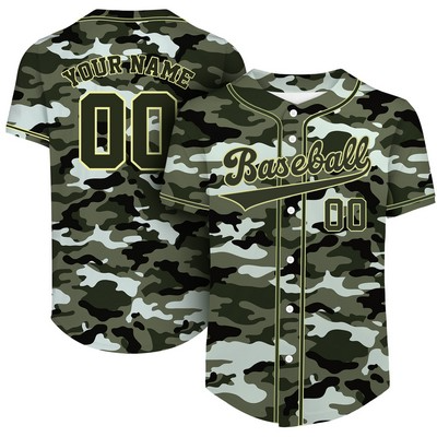 Custom Full-Button Baseball Jersey (Full Color Dye Sublimated)