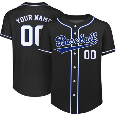 Custom Full-Button Baseball Jersey (Full Color Dye Sublimated)