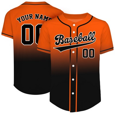 Custom Full-Button Baseball Jersey (Full Color Dye Sublimated)