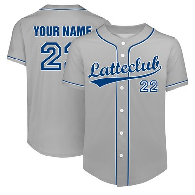 Custom Full-Button Baseball Jersey (Full Color Dye Sublimated)