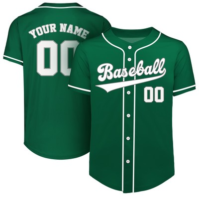 Custom Full-Button Baseball Jersey (Full Color Dye Sublimated)