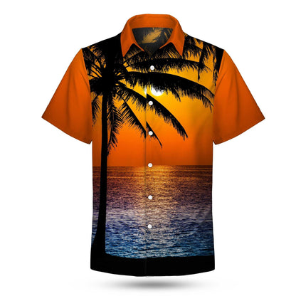 Custom Dye Sublimation Hawaiian Shirt-Stretch Poly