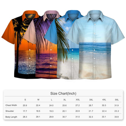 Custom Dye Sublimation Hawaiian Shirt-Stretch Poly