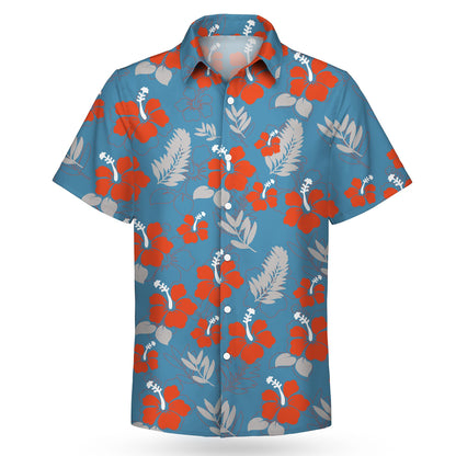 Custom Dye Sublimation Hawaiian Shirt-Stretch Poly