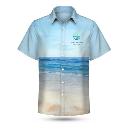 Custom Dye Sublimation Hawaiian Shirt-Stretch Poly