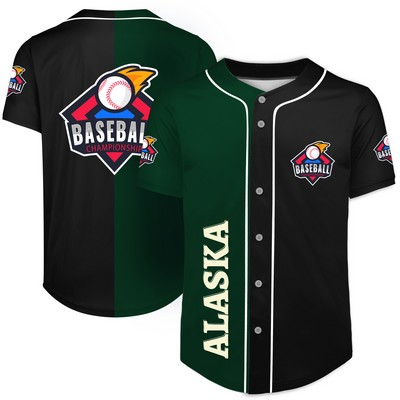 Custom Full-Button Baseball Jersey (Full Color Dye Sublimated)