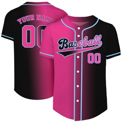 Custom Full-Button Baseball Jersey (Full Color Dye Sublimated)