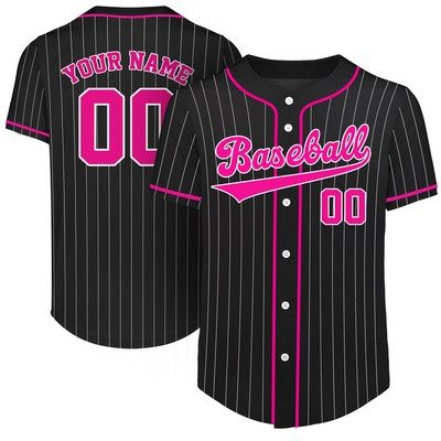 Custom Full-Button Baseball Jersey (Full Color Dye Sublimated)