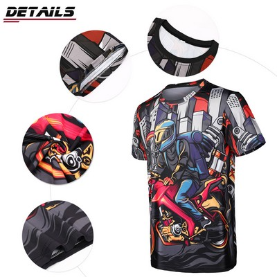 Unisex Custom Full Color Dye Sublimation Short Sleeve T-shirt