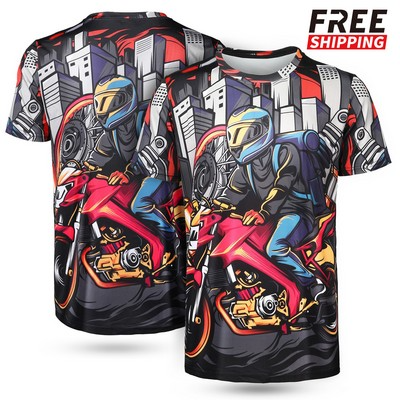 Unisex Custom Full Color Dye Sublimation Short Sleeve T-shirt