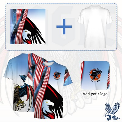 Unisex Custom Full Color Dye Sublimation Short Sleeve T-shirt