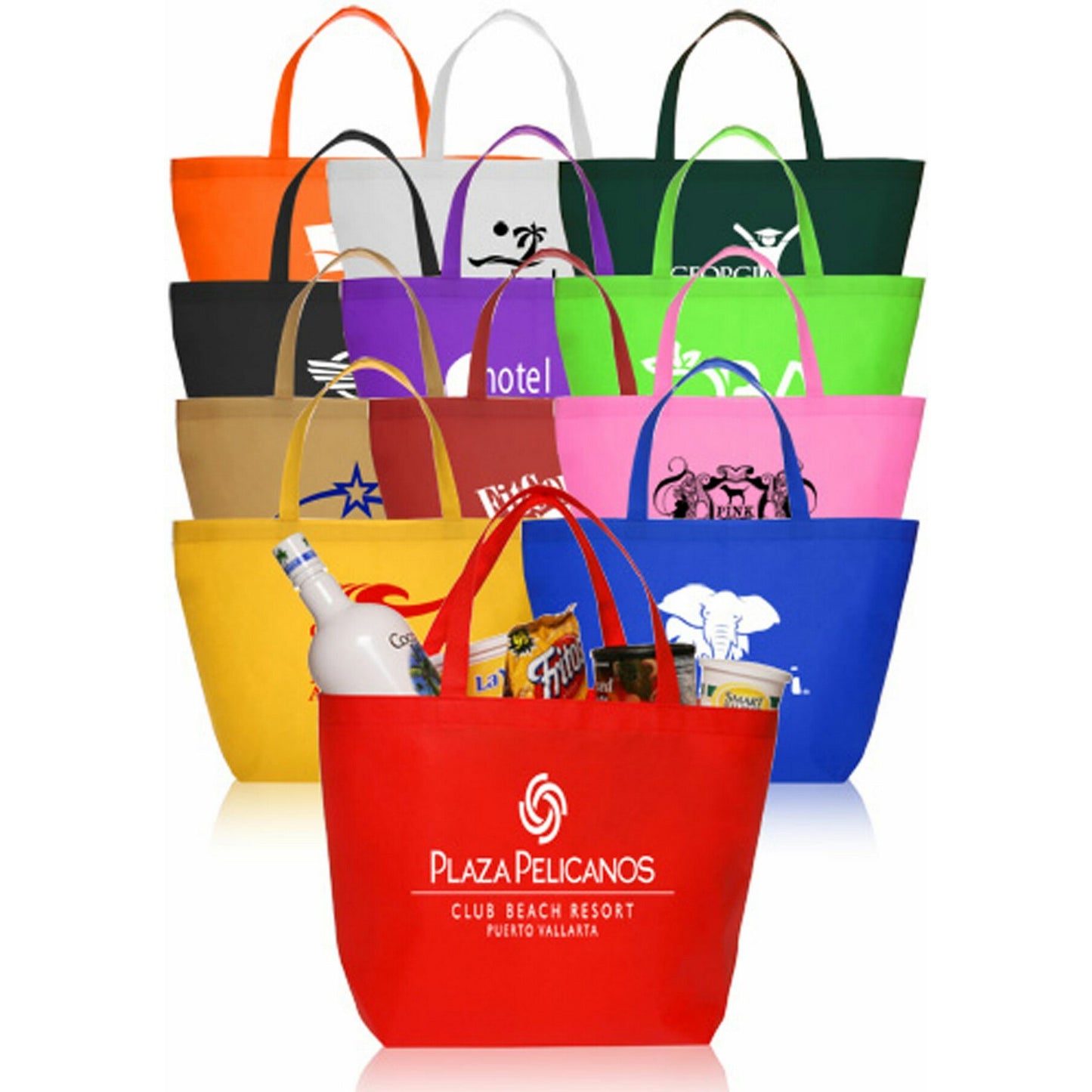 Budget Non-Woven Shopper Tote Bags (20"x13")