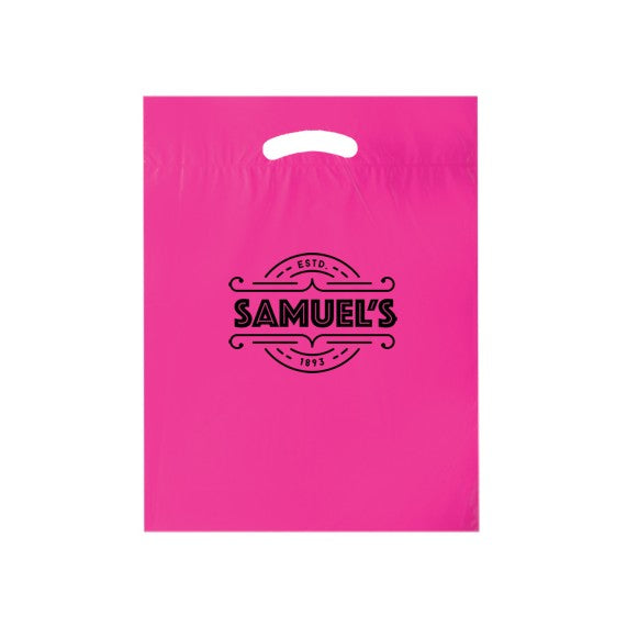 Die Cut Fold-Over Reinforced Plastic Bag (12