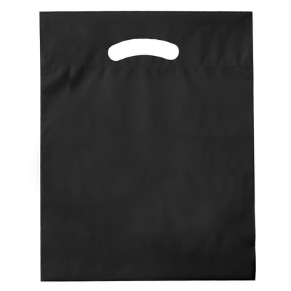 Die Cut Fold-Over Reinforced Plastic Bag (12"x15"x3")