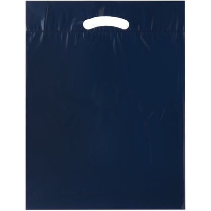 Die Cut Fold-Over Reinforced Plastic Bag (12"x15"x3")