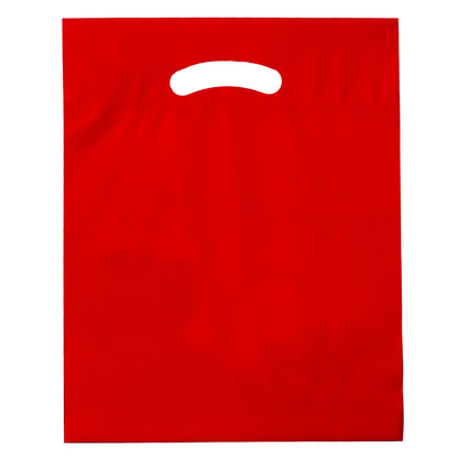 Die Cut Fold-Over Reinforced Plastic Bag (12"x15"x3")