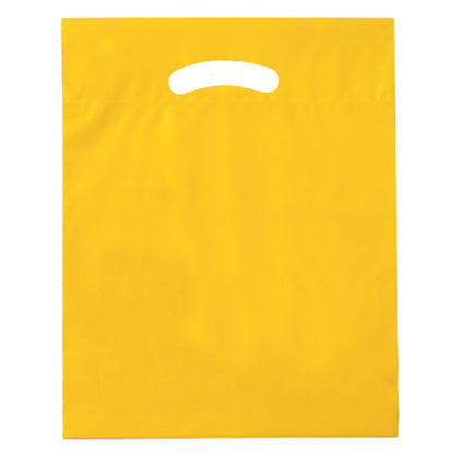 Die Cut Fold-Over Reinforced Plastic Bag (12"x15"x3")