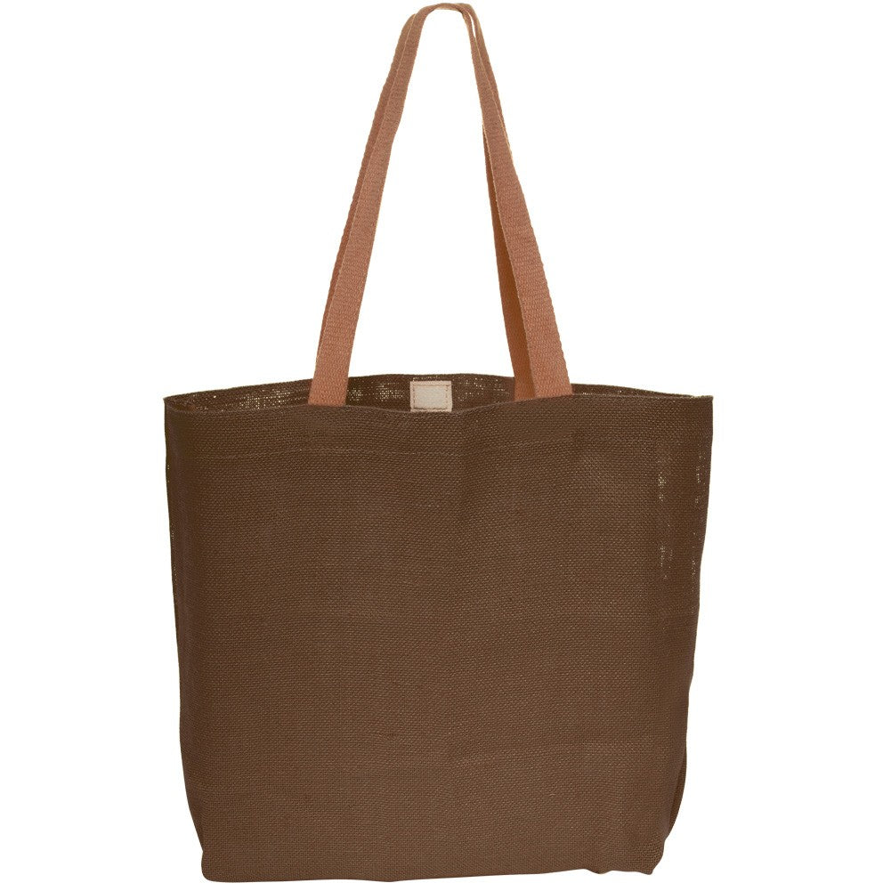 Natural Jute Fiber Carry-On Tote Bags (17"x13")