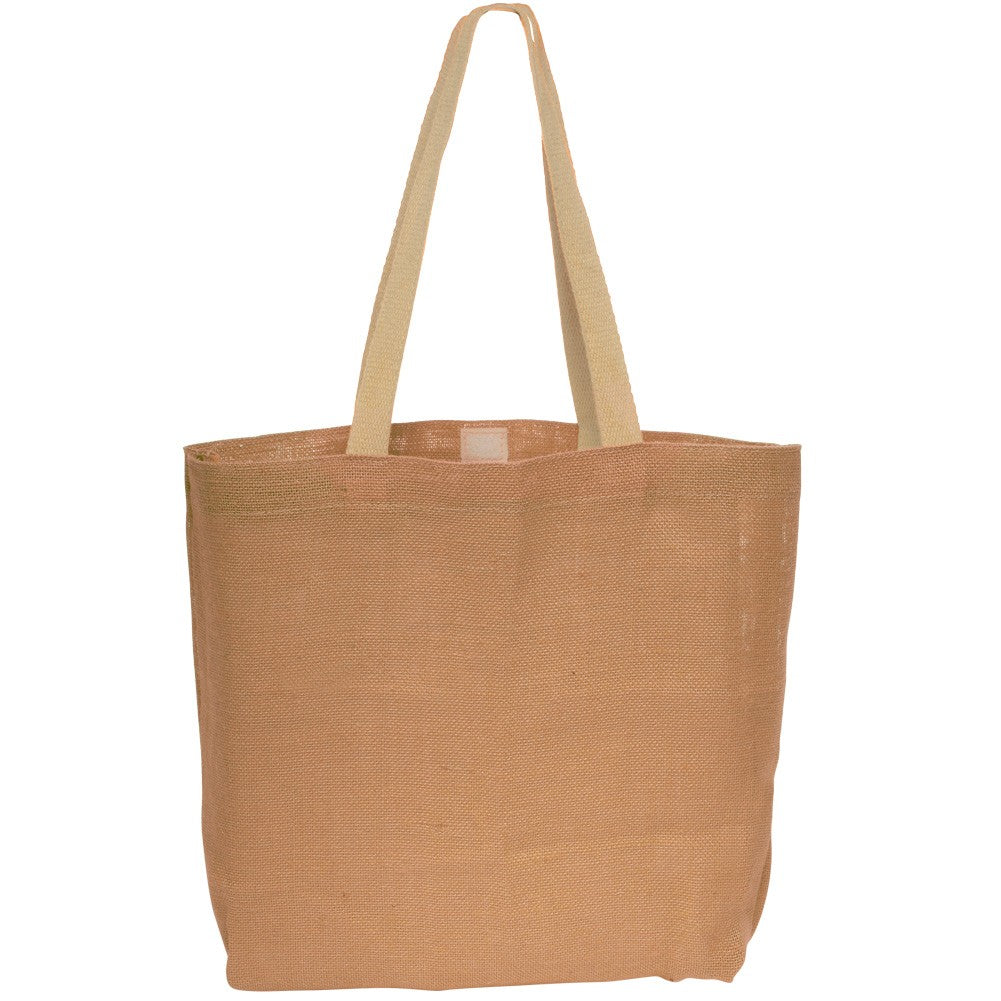 Natural Jute Fiber Carry-On Tote Bags (17"x13")