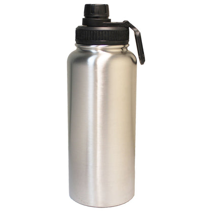 32 Oz. Stainless Steel Vacuum Insulated bottle with twist-on lid and carry loop