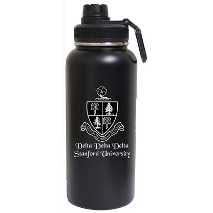 32 Oz. Stainless Steel Vacuum Insulated bottle with twist-on lid and carry loop