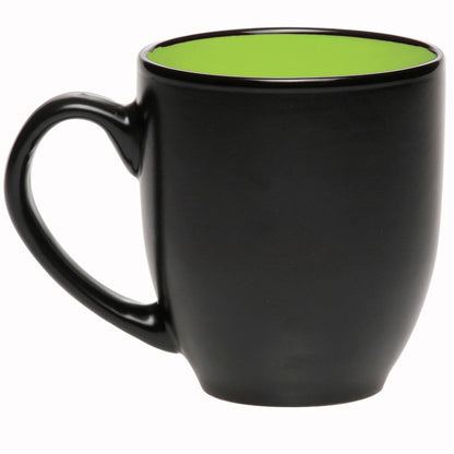 16 oz. Bistro Ceramic Mug - Two-Tone Custom Drinkware