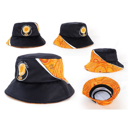 Sublimated Unstructured Bucket Hat w/ Imprint on Brim Inside