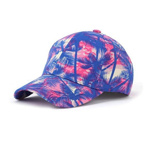 Dye-Sublimated Structured 6 Panel Sports Caps w/ Hook & Loop