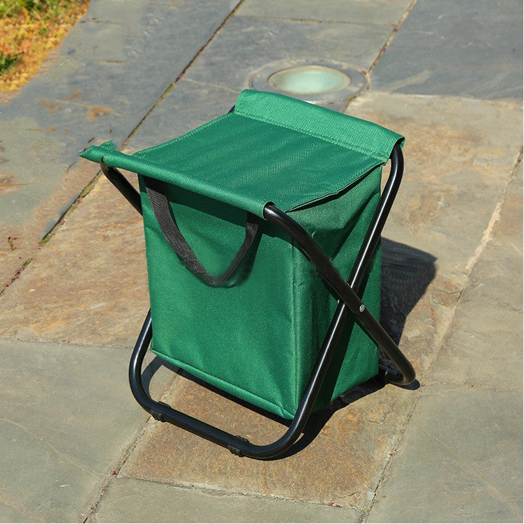 Outdoor Folding Cooler Chair Insulated Stool Carrying Bag Chair Leisure Fishing Chair Bag