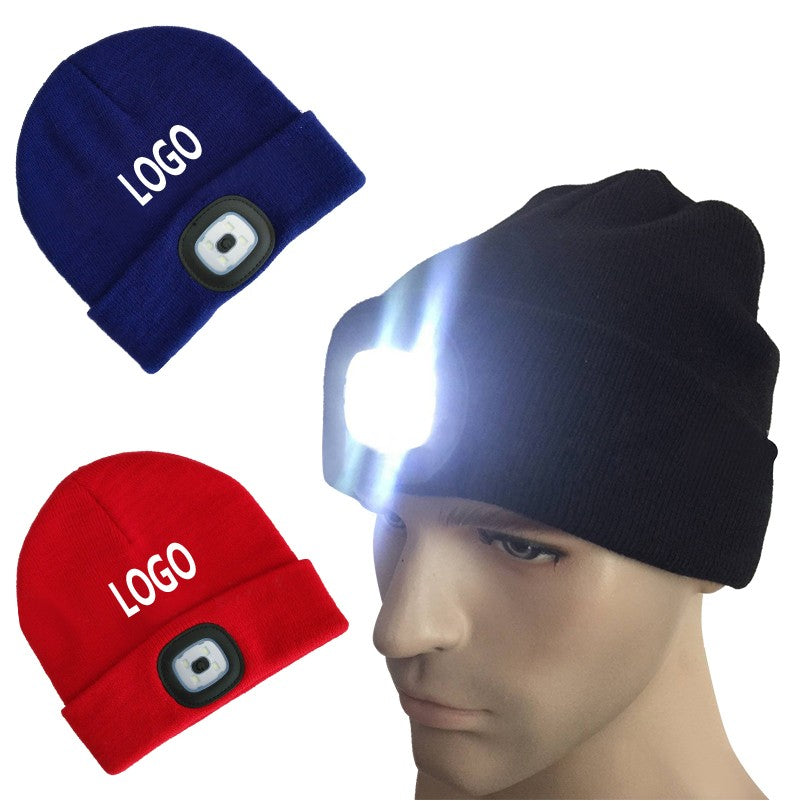 Custom Beanie w/Built-in LED Headlight