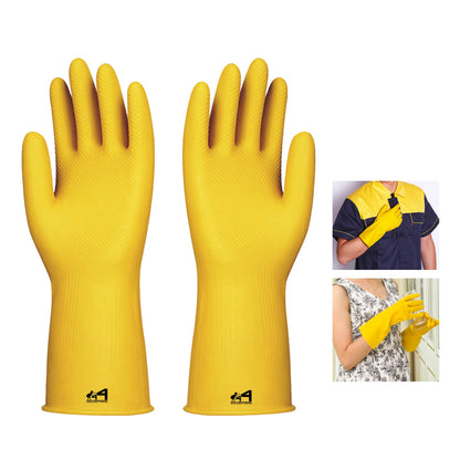 Kitchen Latex Rubber Waterproof Cleaning Gloves