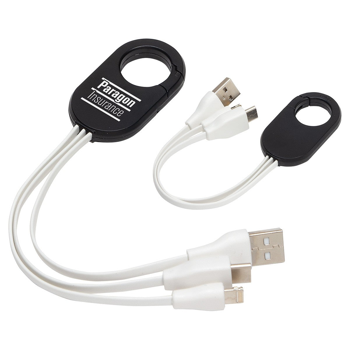 Triad 3-in-1 Charging Cable with Carabiner Clip