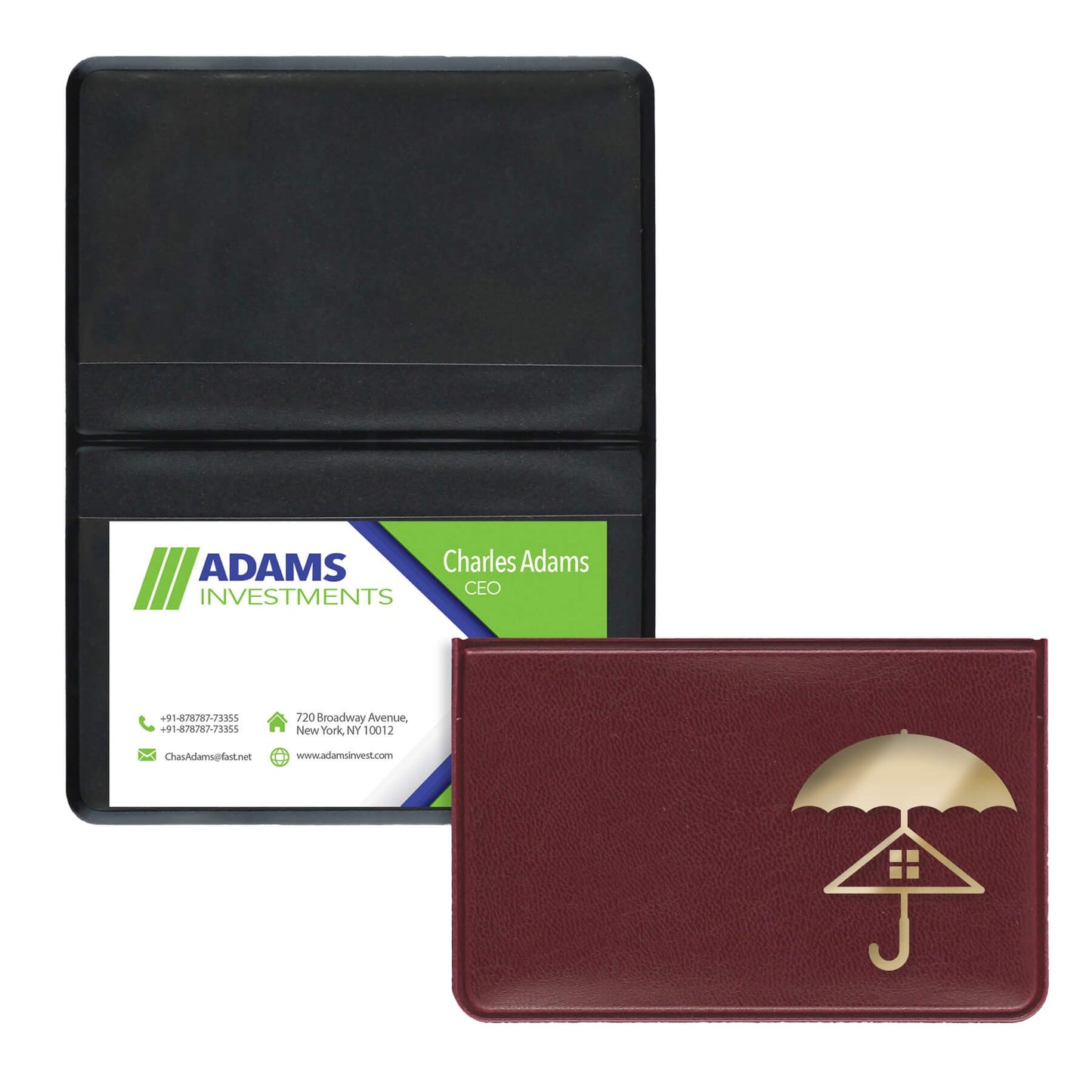 Fold Over Business Card Case