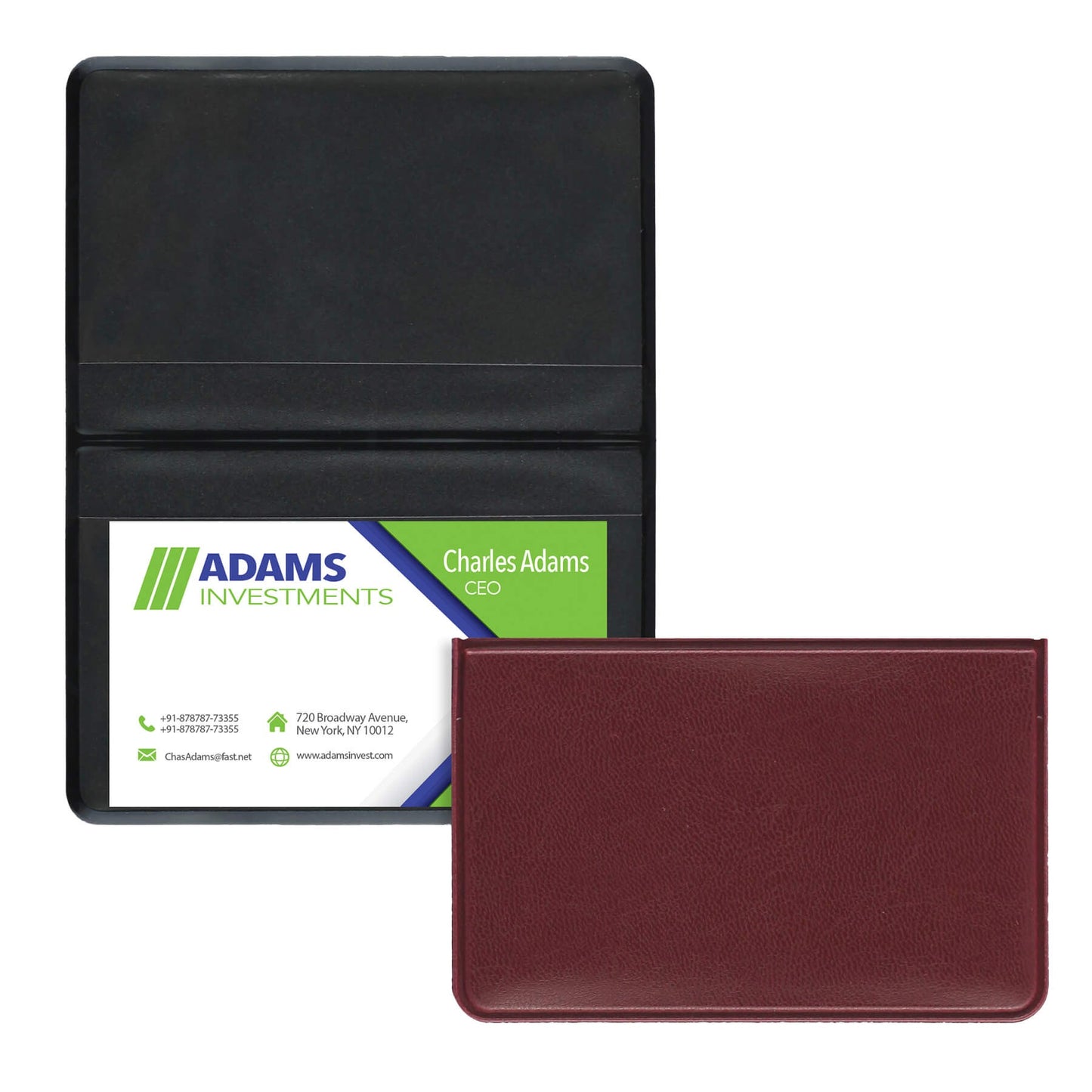 Fold Over Business Card Case