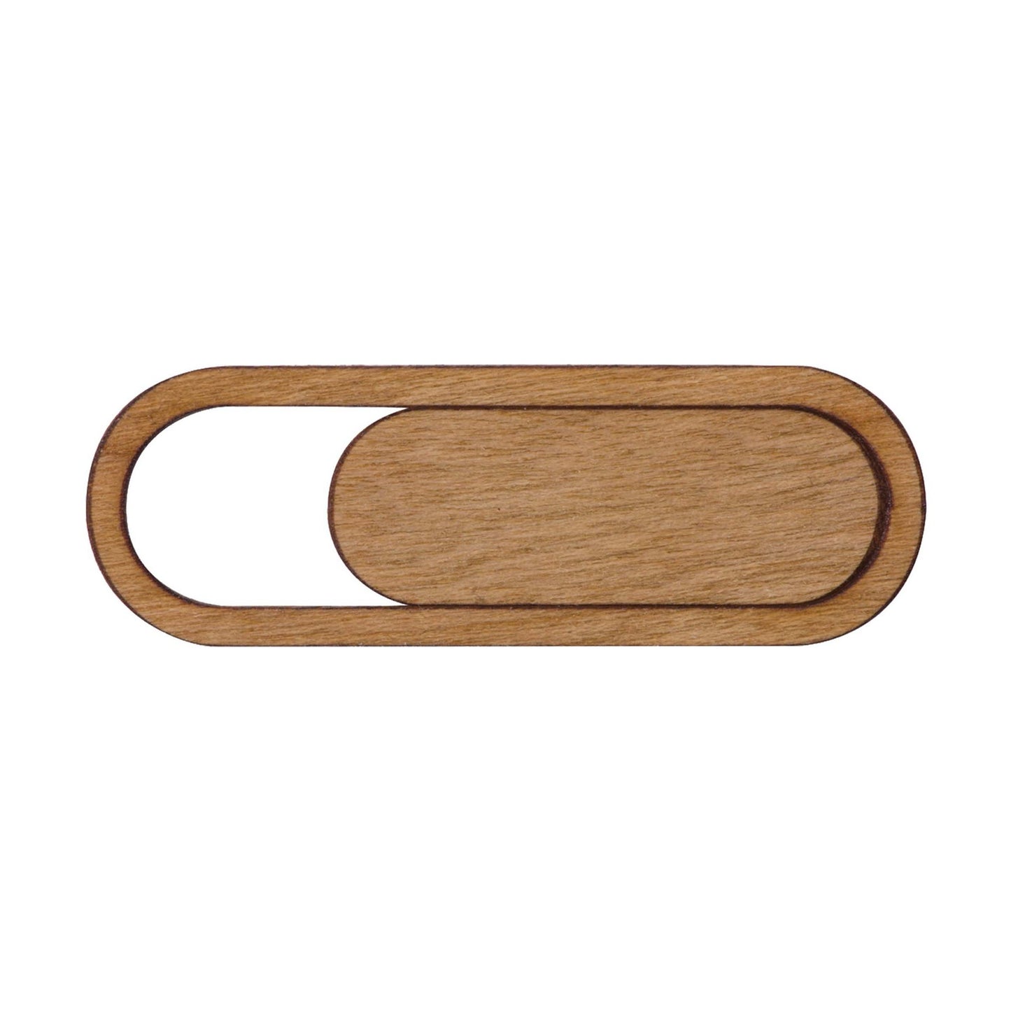 Sliding Wood Eco-Friendly Webcam Cover with Standard Packaging