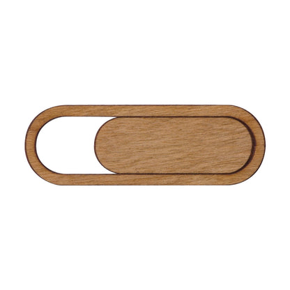 Sliding Wood Eco-Friendly Webcam Cover with Standard Packaging