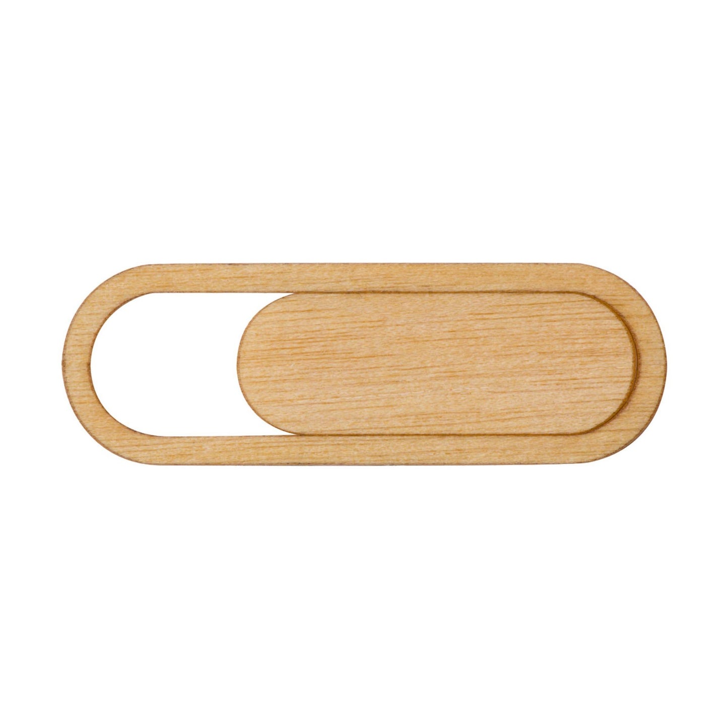 Sliding Wood Eco-Friendly Webcam Cover with Standard Packaging