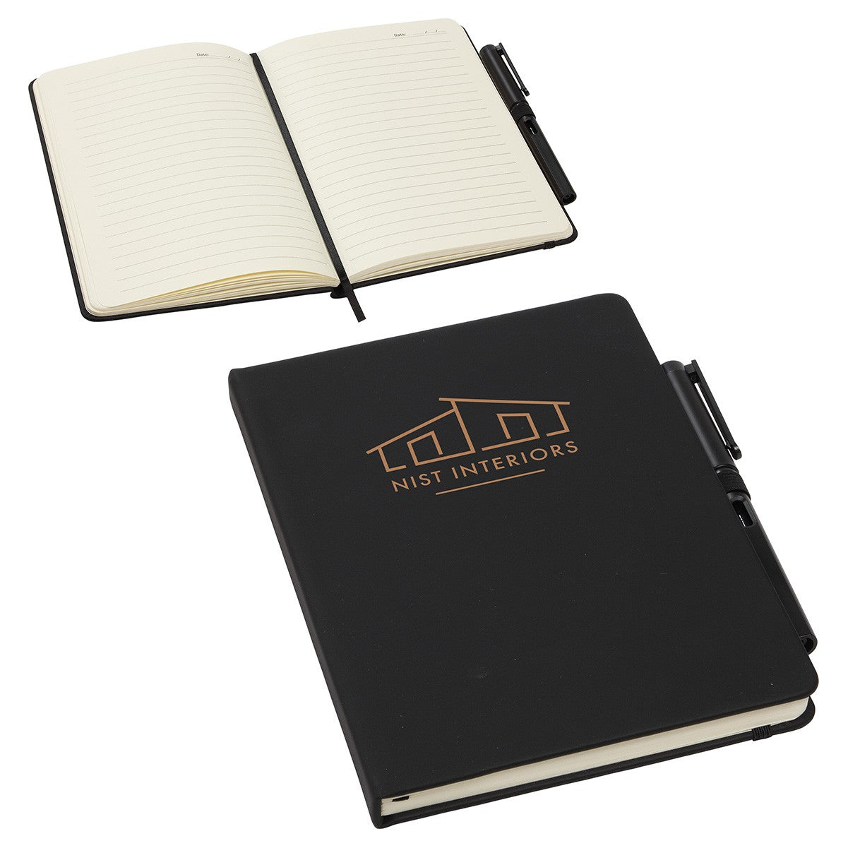 Quorum Soft Touch Journal with Matching Color Gel Pen