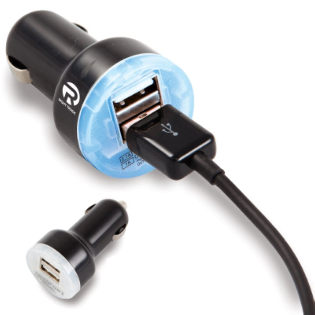 The Mini 2 Port Car Charger - Black