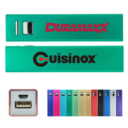 Portable Rectangle Power Bank 2200mAh