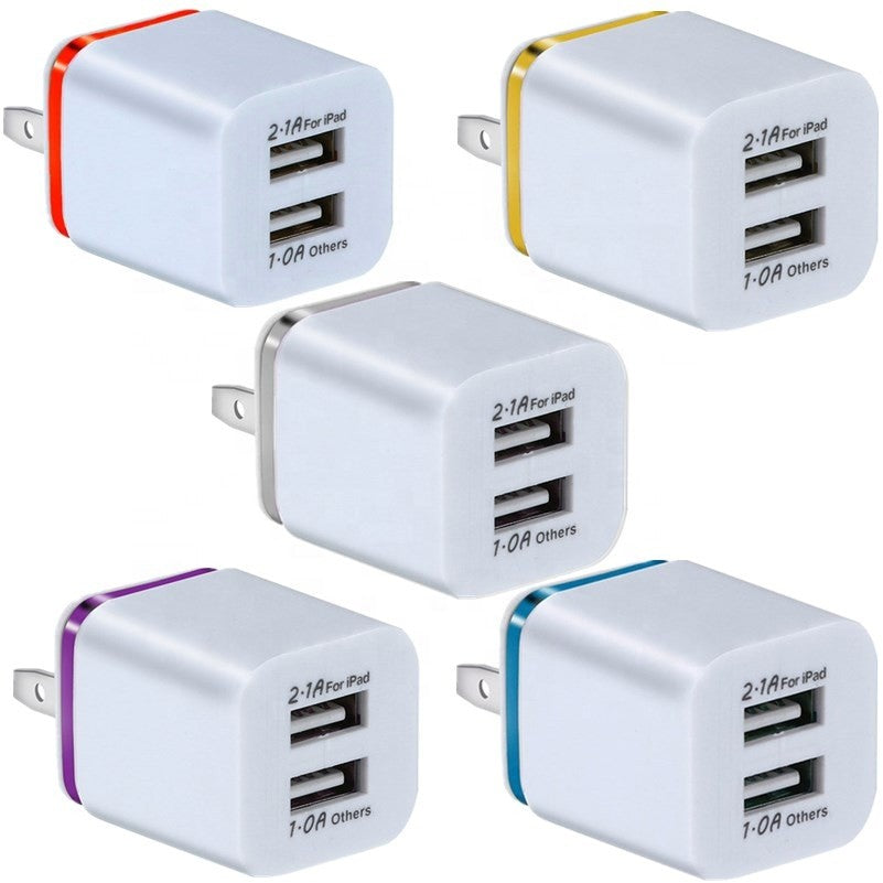 Dual ports usb phone Charger Charging Block