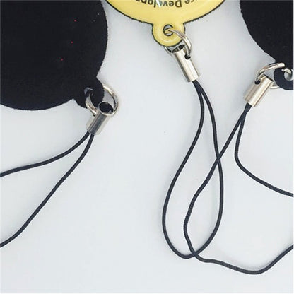 Round Shaped Mobile Phone Screen Cleaner Keychain