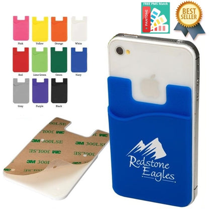 Silicone phone card holder /Adhesive Phone Wallet