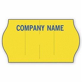 Meto Stock Yellow 1-Line Pricing Label Blank