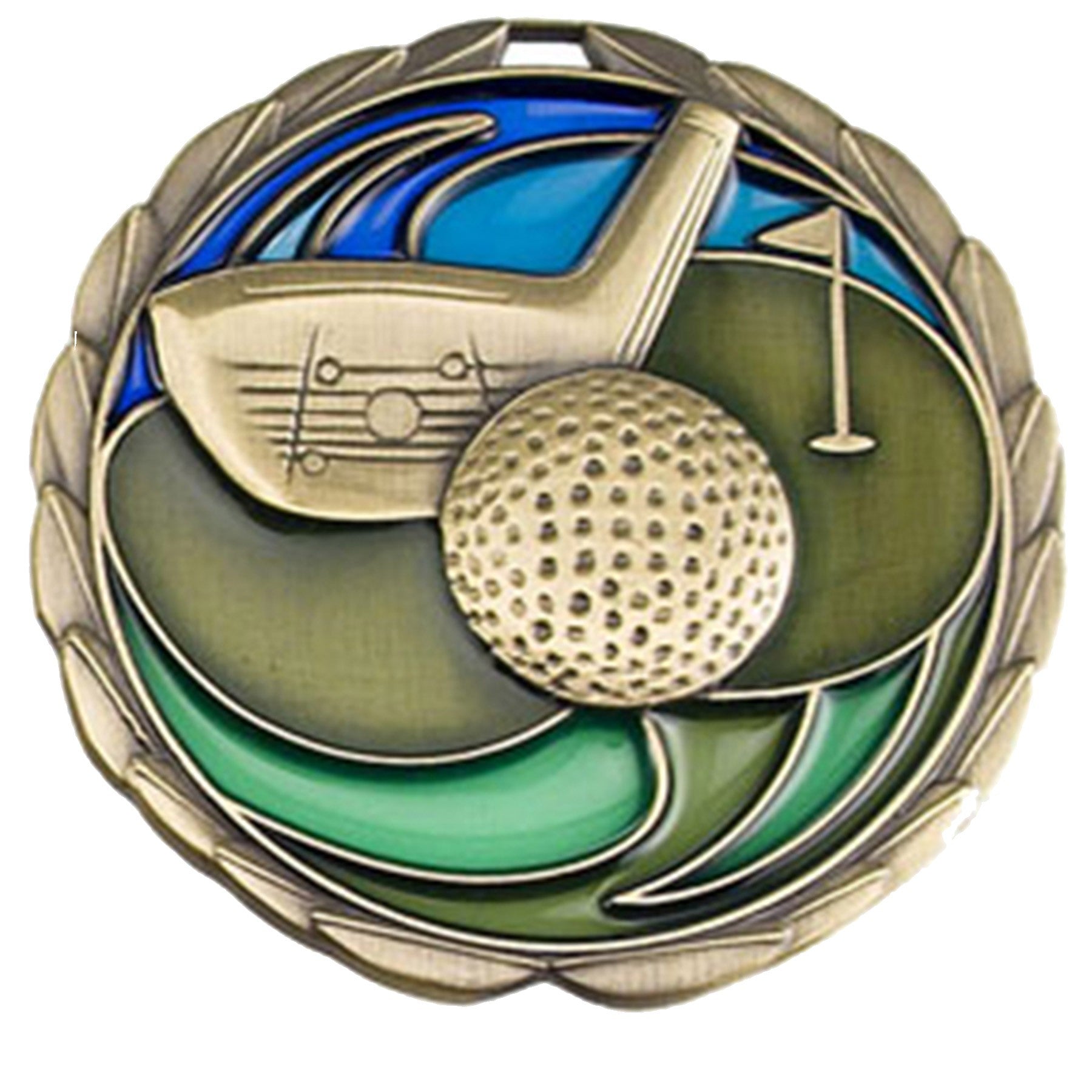 Stock Color Medals - Golf