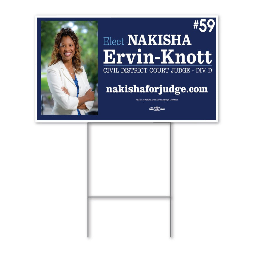 Political Yard Signs 24'' x 18