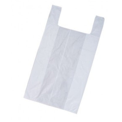 White T Shirt Recyclable Bag -1C2S (12" x 7" x 23")