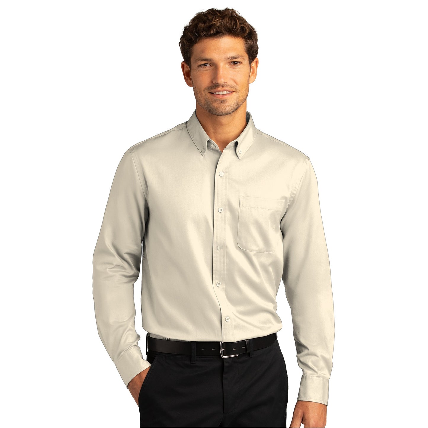 Port Authority® Men's Long Sleeve SuperPro React™ Twill Shirt