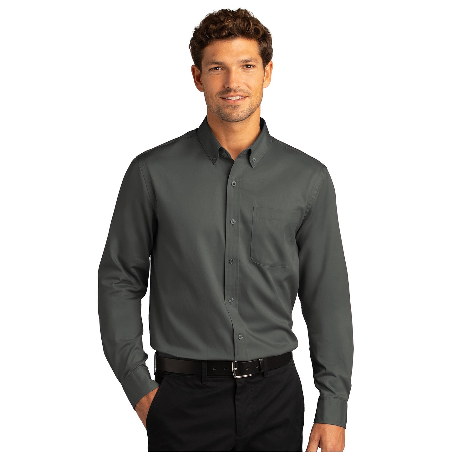 Port Authority® Men's Long Sleeve SuperPro React™ Twill Shirt