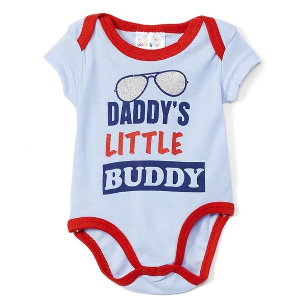 Baby Boys' Bodysuits - Blues, 0-12M, Single Printed (Case of 72)